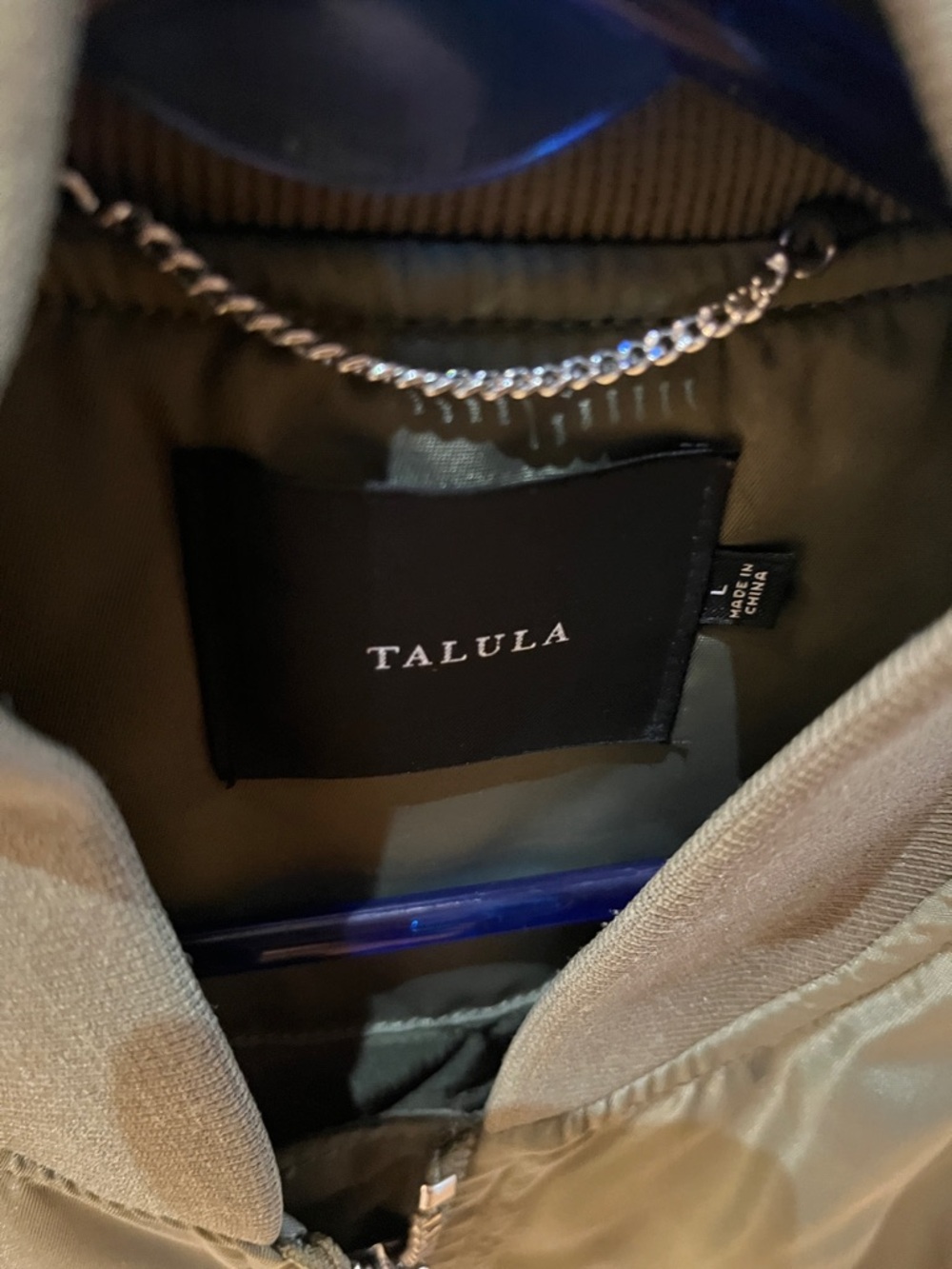 Talula Olive Green Bomber Jacket for Men - Picture 2 of 7